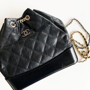 Leather Chain Backpack